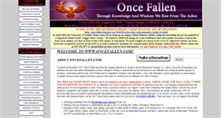 Desktop Screenshot of oncefallen.com