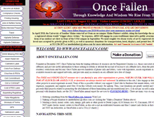 Tablet Screenshot of oncefallen.com